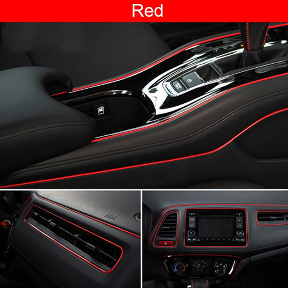 5M Molding Line Car Interior Decor Red Point Edge Gap Door Panel Accessories YNS 5M Molding Line Car Interior Decor Red Point Edge Gap Door Panel Accessories YNS