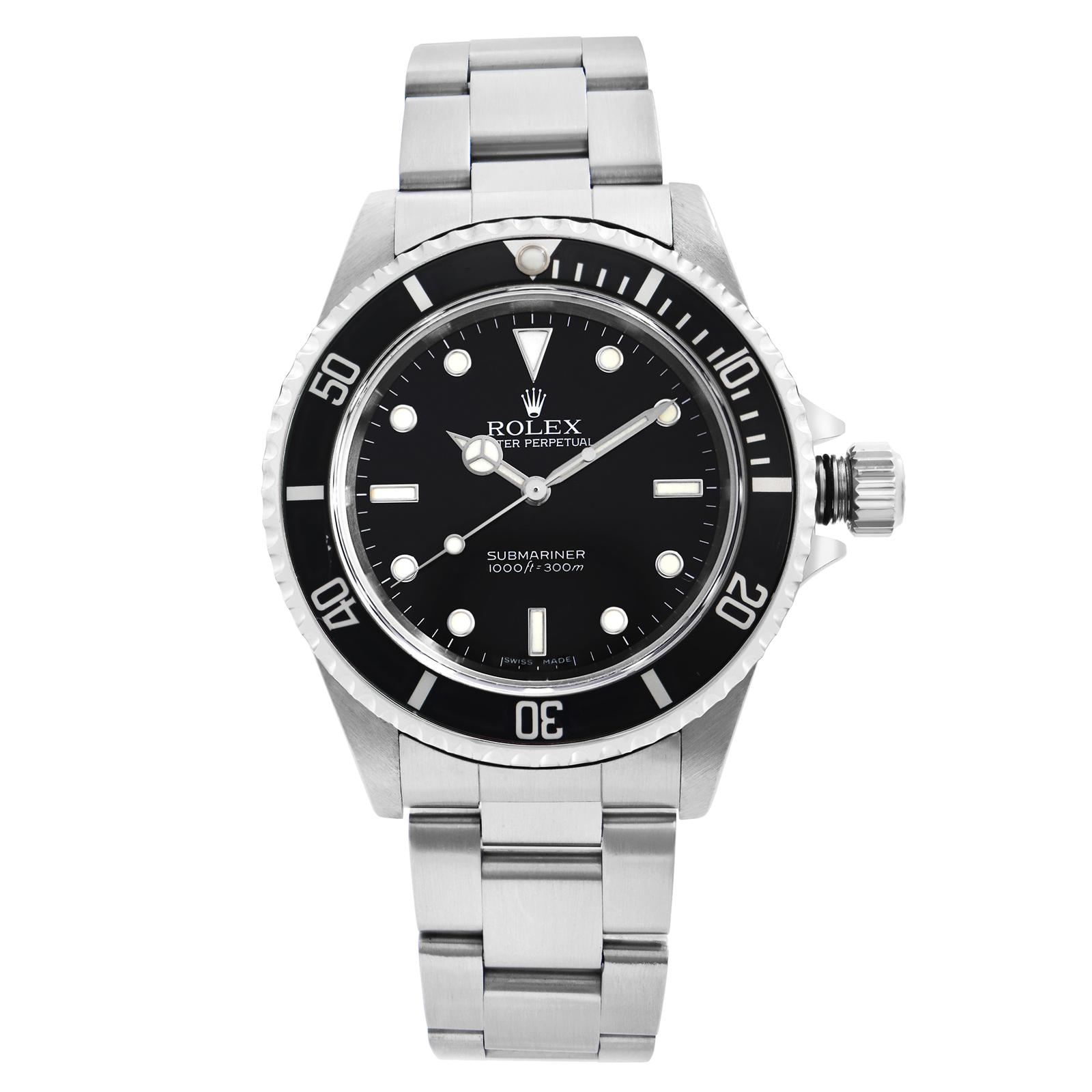 Rolex Submariner 40mm No-Date Steel Black Dial Automatic Mens Watch 14060M