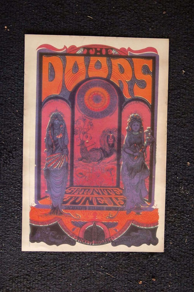 The Doors 1968 Poster Sacramento The Doors 1968 Poster Sacramento