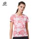 Outdoor Flower design Tops Women Sports Quick-dry Stretch Breathable T-Shirt Outdoor Flower design Tops Women Sports Quick-dry Stretch Breathable T-Shirt
