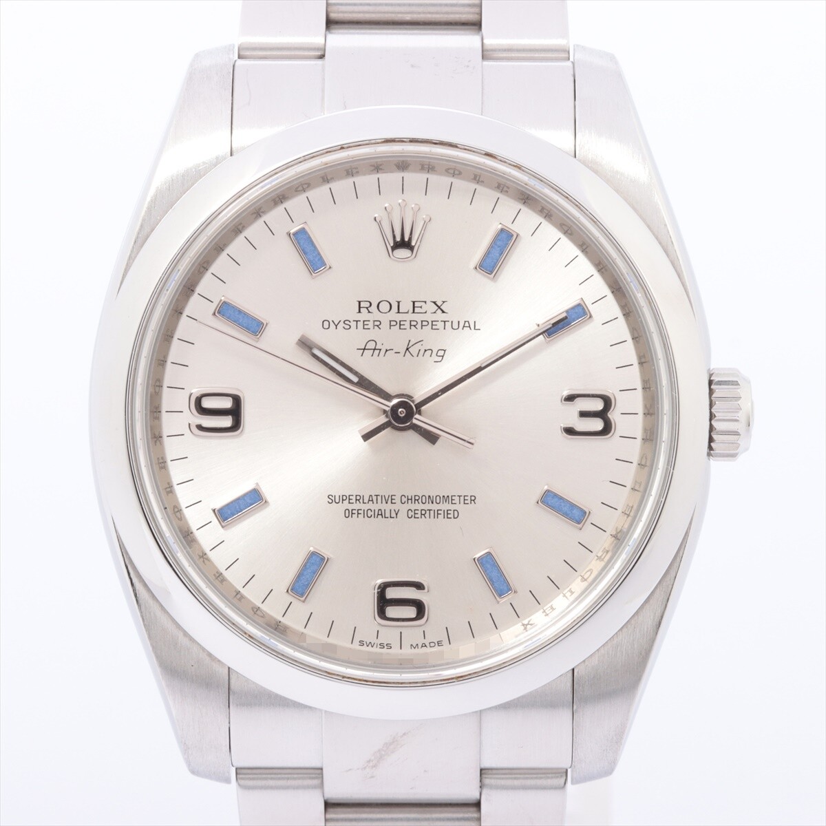 Rolex Air King 114200 SS AT Silver Dial