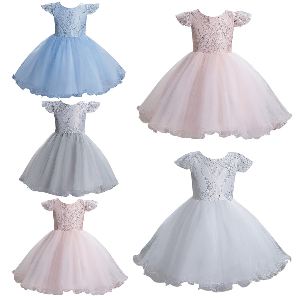Summer Kids Baby Princess Fashion Tulle Tutuu Dress Prom Gown Bridesmaid Wedding Summer Kids Baby Princess Fashion Tulle Tutuu Dress Prom Gown Bridesmaid Wedding