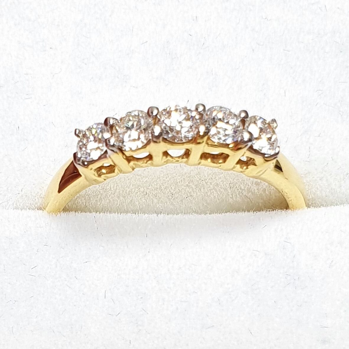 Diamond Ring, .59ct Natural Diamonds, 14k yellow gold, Ring size 7, Bright White Diamond Ring, .59ct Natural Diamonds, 14k yellow gold, Ring size 7, Bright White