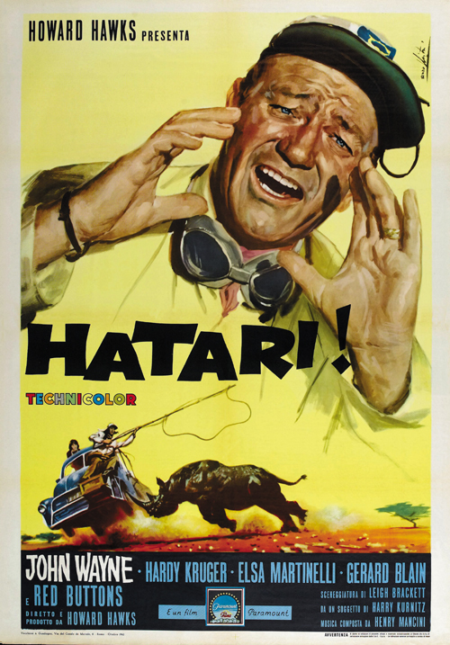 Hatari! (1962) John Wayne movie poster print 2