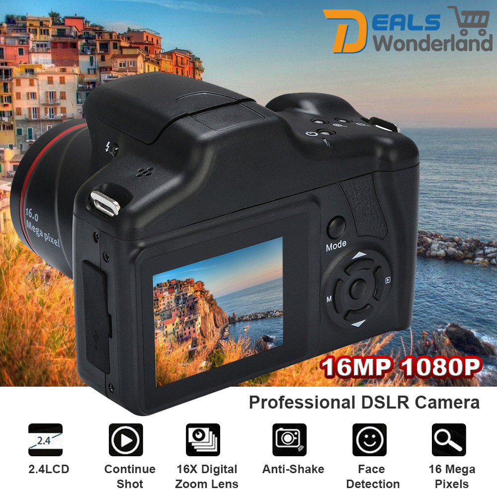 16MP 1080P 16X Zoom 2.4 Inch TFT Screen Anti-shake Digital SLR Camera with Built 16MP 1080P 16X Zoom 2.4 Inch TFT Screen Anti-shake Digital SLR Camera with Built
