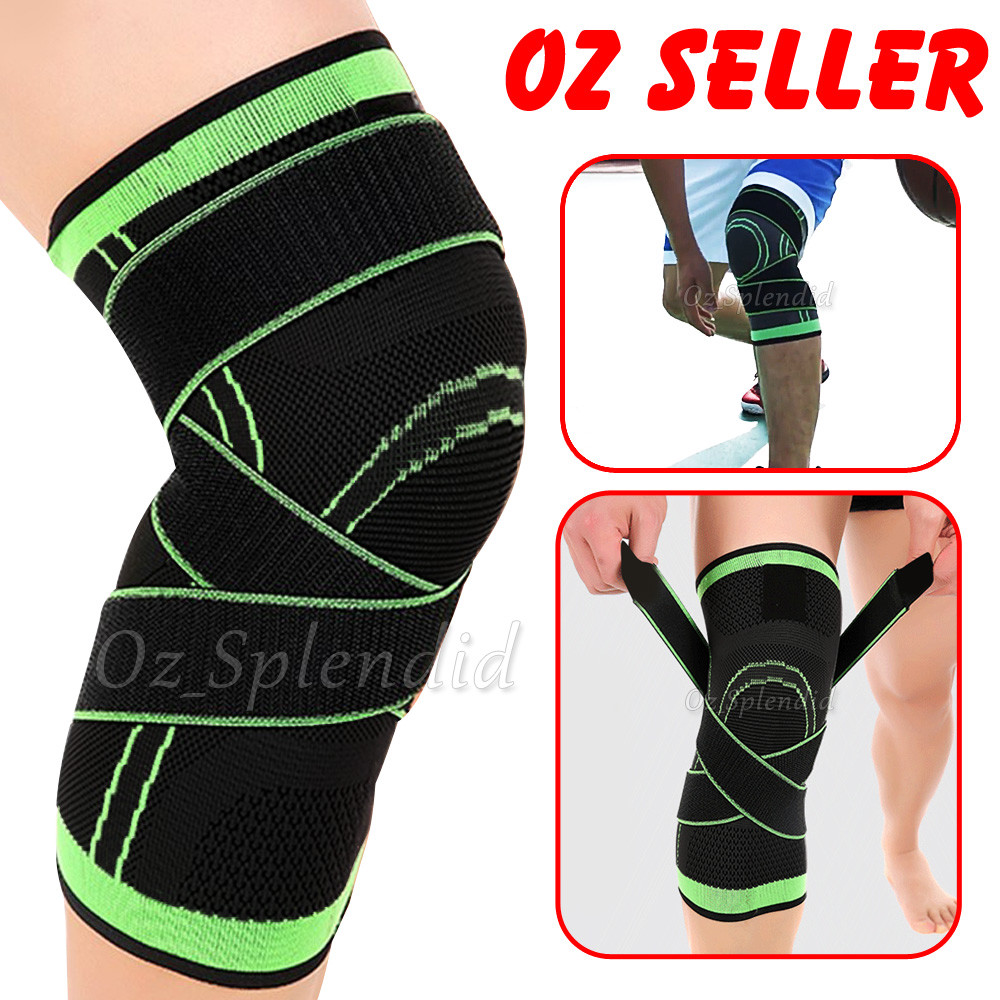 3D Weaving Knee Brace Breathable Sleeve Support Running Jogging Sports Leg 3D Weaving Knee Brace Breathable Sleeve Support Running Jogging Sports Leg