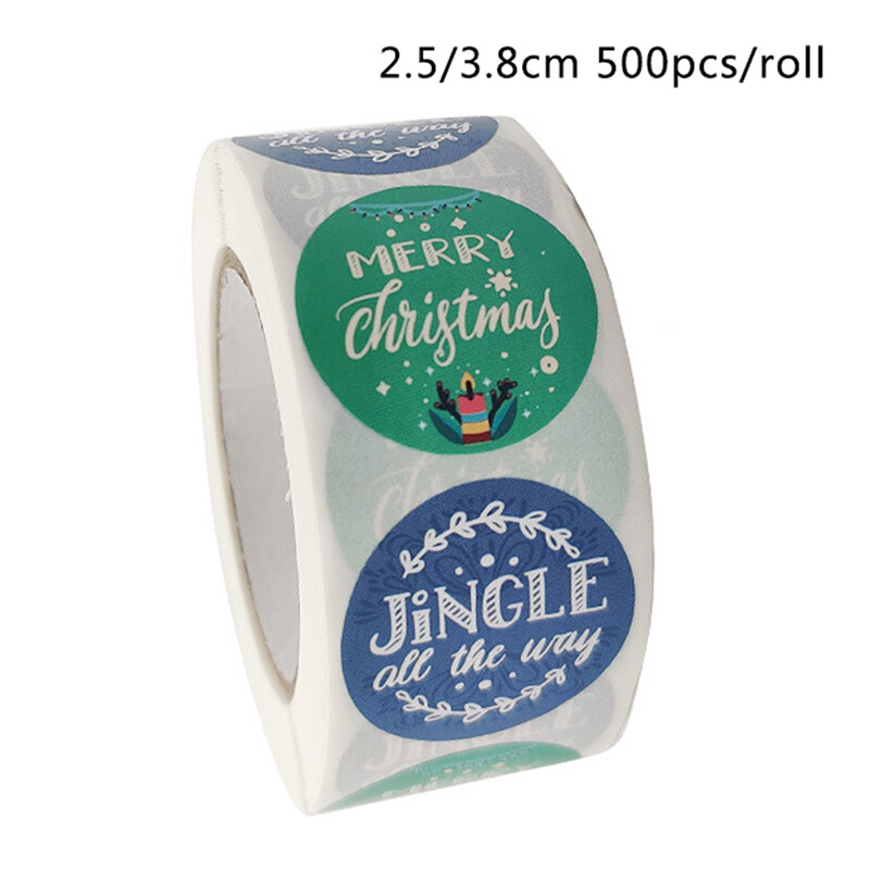 500pcs/roll Label Stickers Paper Merry Christmas Seal Labels Gifts Stationery 500pcs/roll Label Stickers Paper Merry Christmas Seal Labels Gifts Stationery