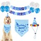 Dog Birthday Bandana with Hat and Banner Party Supplies Decorations Cute R5T6 Dog Birthday Bandana with Hat and Banner Party Supplies Decorations Cute R5T6