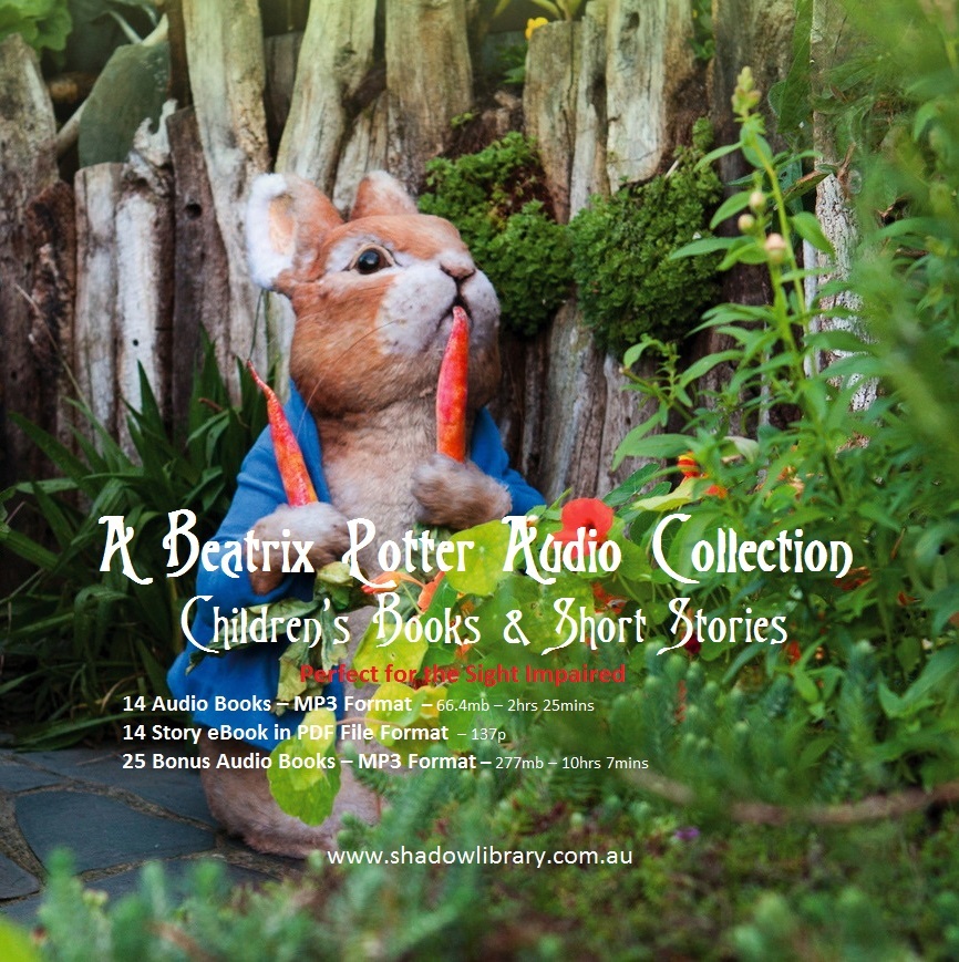 CD – Beatrix Potter Audio Collection – 14 Audio Files + 25 Bonus Audios-PDF’s CD – Beatrix Potter Audio Collection – 14 Audio Files + 25 Bonus Audios-PDF’s