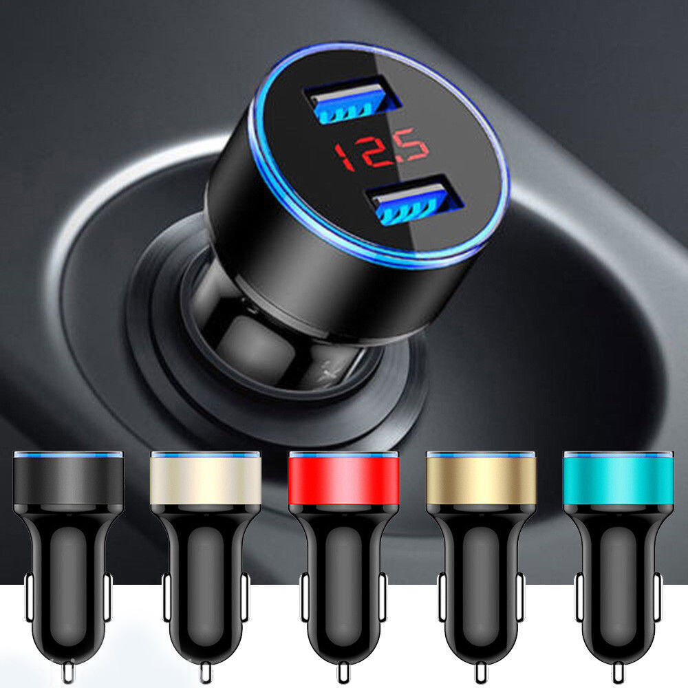 1PC USB Car Cigarette Phone Charger Lighter Digital LED Voltmeter Accessories 1PC USB Car Cigarette Phone Charger Lighter Digital LED Voltmeter Accessories