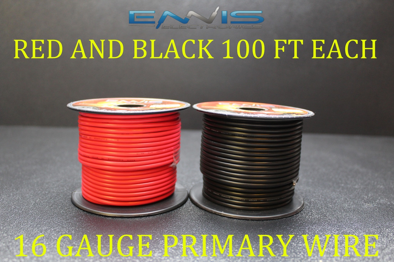 16 GAUGE WIRE 200 FT ENNIS ELECTRONICS 100 RED 100 BLACK PRIMARY AWG COPPER CLAD 16 GAUGE WIRE 200 FT ENNIS ELECTRONICS 100 RED 100 BLACK PRIMARY AWG COPPER CLAD