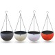Rattan Plaited Hanging-Baskets Plant Flower Pots Resin Planters W/ Chain Garden Rattan Plaited Hanging-Baskets Plant Flower Pots Resin Planters W/ Chain Garden