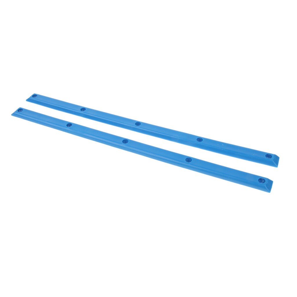 1 Pair Longboard Skateboard Rails With Mounting Screws Outdoor Sports Part Blue