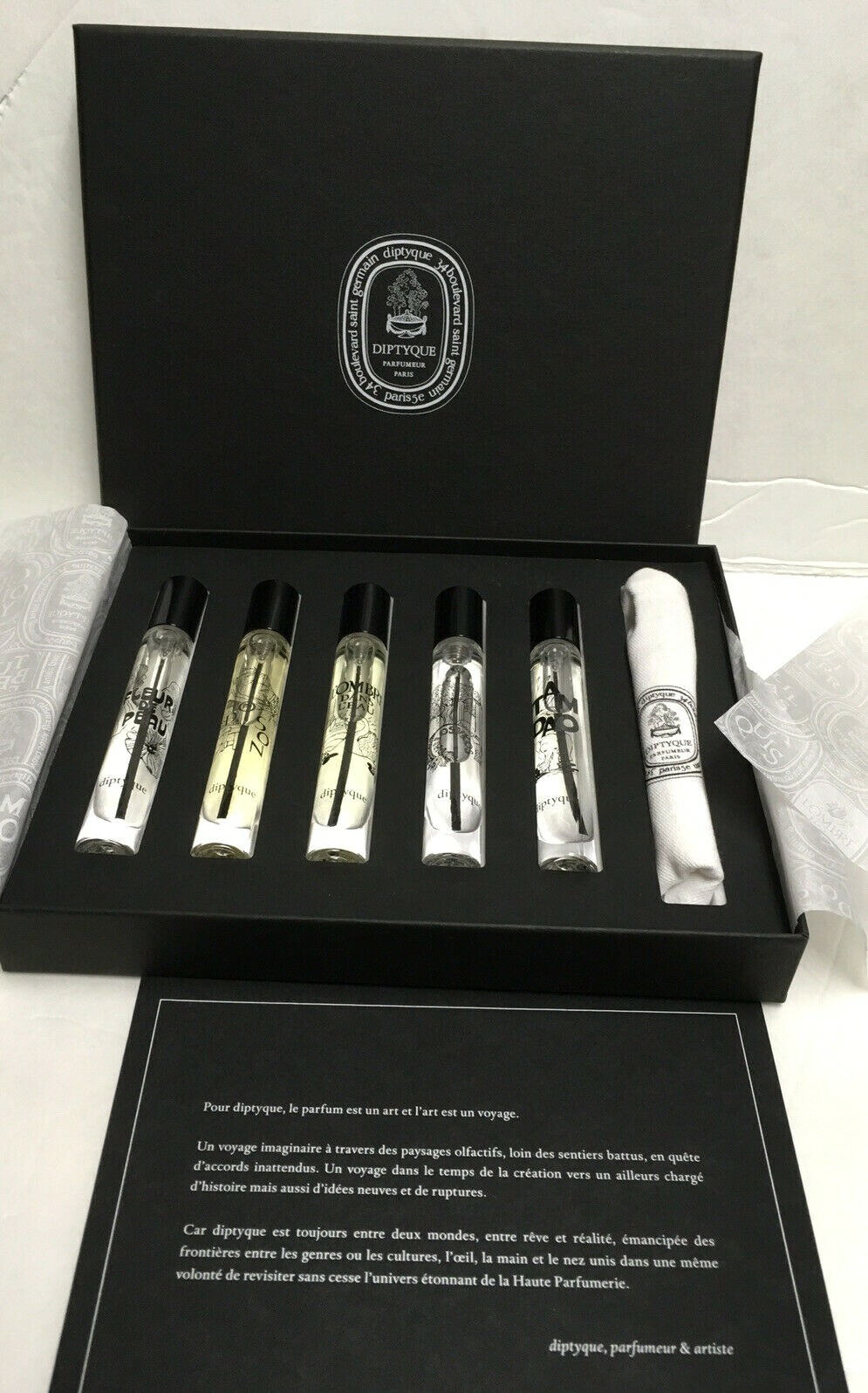 Diptyque LEGENDE DU NOIR Set Of 5 Perfumes 5 x 0.25 oz EDP NIB Diptyque LEGENDE DU NOIR Set Of 5 Perfumes 5 x 0.25 oz EDP NIB