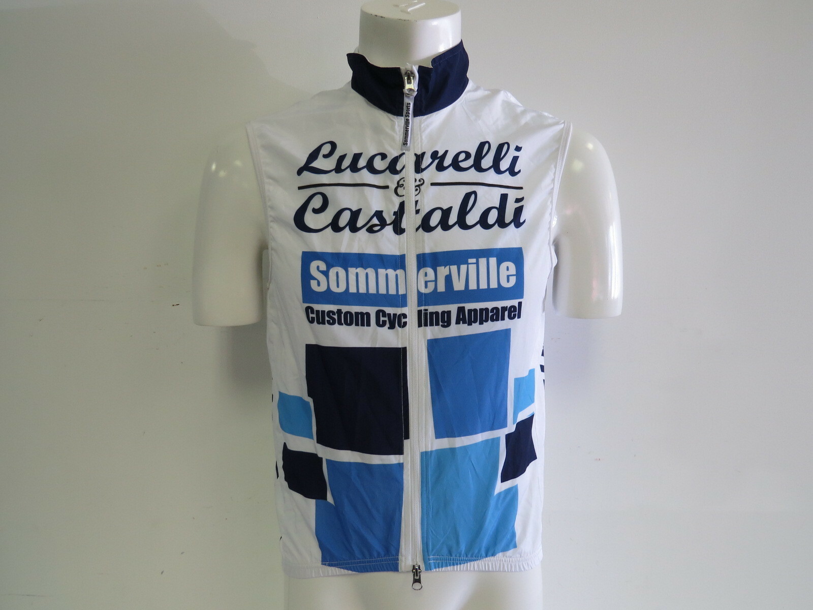 Sommerville Sports Men’s Medium Lucarelli & Castaldi Cycling Wind Vest Sommerville Sports Men’s Medium Lucarelli & Castaldi Cycling Wind Vest