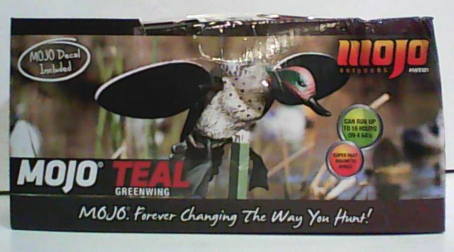 NEW OPEN BOX Mojo Outdoors Teal Duck Decoy For Duck Hunting One Size .88 NEW OPEN BOX Mojo Outdoors Teal Duck Decoy For Duck Hunting One Size .88