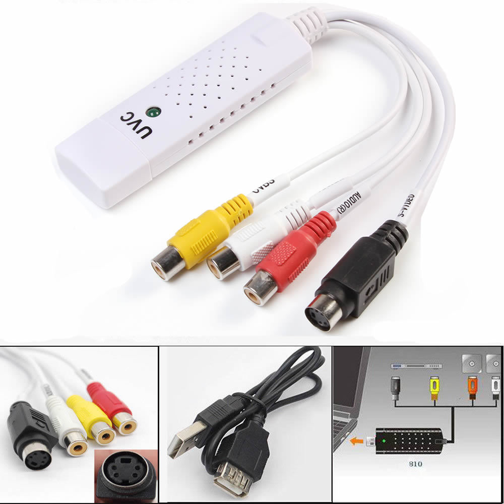 USB2.0 Video Audio Capture Card Tuner DVD Converter Adapter for Win7 Win 8 Mac USB2.0 Video Audio Capture Card Tuner DVD Converter Adapter for Win7 Win 8 Mac