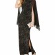 CONNECTED APPAREL Womens Black Sleeveless Maxi Sheath Evening Dress Size: 10 CONNECTED APPAREL Womens Black Sleeveless Maxi Sheath Evening Dress Size: 10