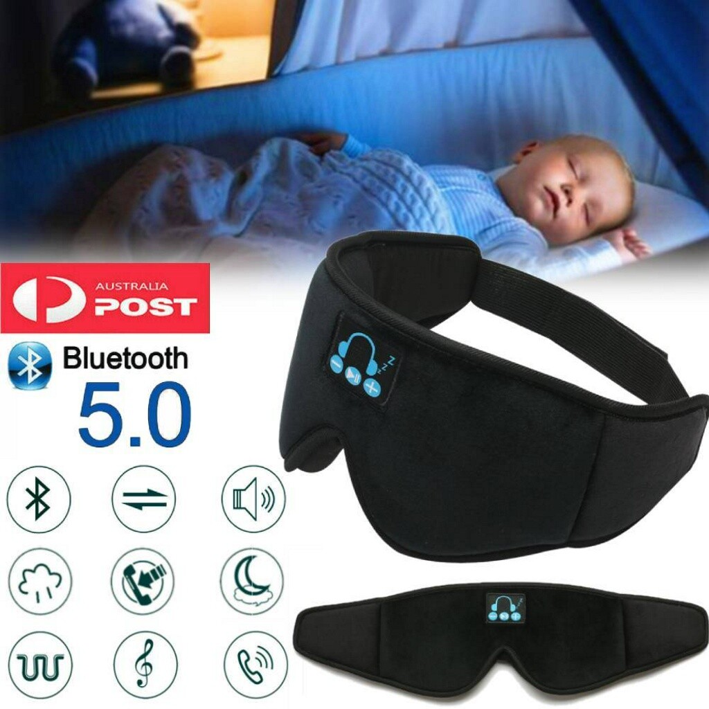 Eye Mask Stereo Earphone Sleep Music Headphones 5.0 Wireless Bluetooth Headset Eye Mask Stereo Earphone Sleep Music Headphones 5.0 Wireless Bluetooth Headset