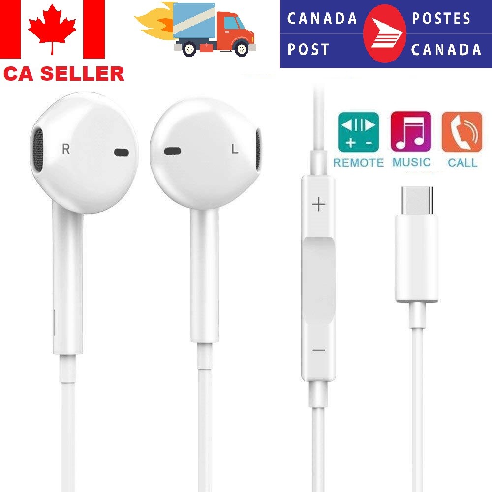 USB Type C Headphones Earphones with Microphone Headset White Universal Product USB Type C Headphones Earphones with Microphone Headset White Universal Product