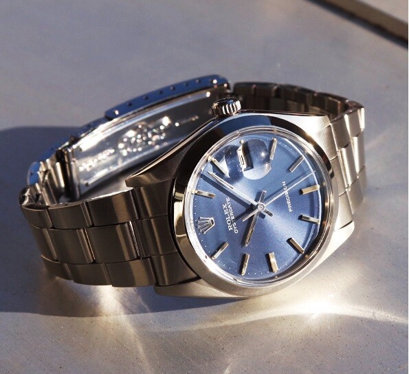 Rolex OYSTER DATE Ref.6694 Original Blue Dial 42mm Cal.1225 Manual 1973 Vintage Rolex OYSTER DATE Ref.6694 Original Blue Dial 42mm Cal.1225 Manual 1973 Vintage