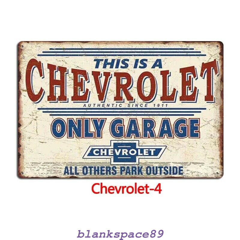 Metal Tin Sign chevrolet only garage poster Decor Bar Pub Home Vintage Retro Metal Tin Sign chevrolet only garage poster Decor Bar Pub Home Vintage Retro