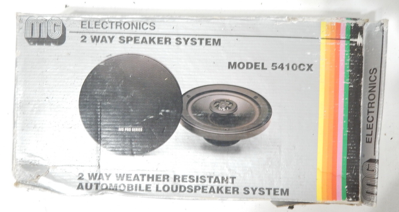 MG electronics 5410CX 6 1/2″ coaxial car speakers in the box MG electronics 5410CX 6 1/2″ coaxial car speakers in the box