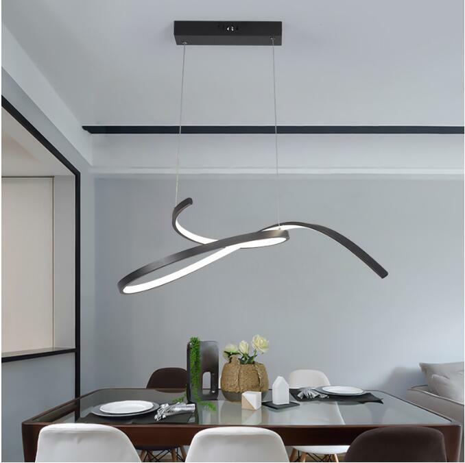 Modern LED Pendant Lights Dining Kitchen Room Bar Black/White Pendant Fixture Modern LED Pendant Lights Dining Kitchen Room Bar Black/White Pendant Fixture