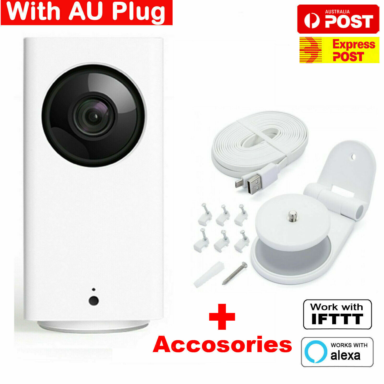 Wyze Cam Pan WyzeCam 1080p Full HD Camera Pan/Tilt/Zoom Camera With Accessories Wyze Cam Pan WyzeCam 1080p Full HD Camera Pan/Tilt/Zoom Camera With Accessories