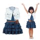 Kids Baby Girl Toddler Sleeveless Denim Vest+Dress+Belt 3pcs Fashion Clothes Set Kids Baby Girl Toddler Sleeveless Denim Vest+Dress+Belt 3pcs Fashion Clothes Set