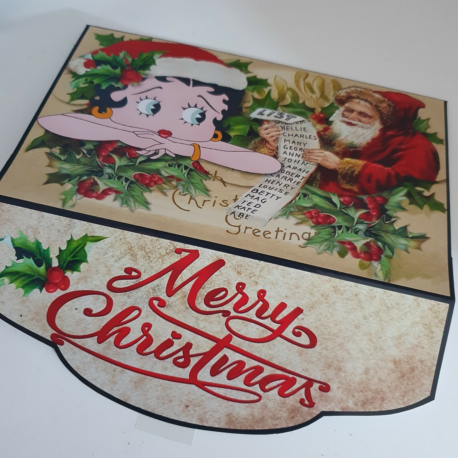 Merry Christmas Betty Boop Santa money wallet Gift card holder Envelope voucher Merry Christmas Betty Boop Santa money wallet Gift card holder Envelope voucher