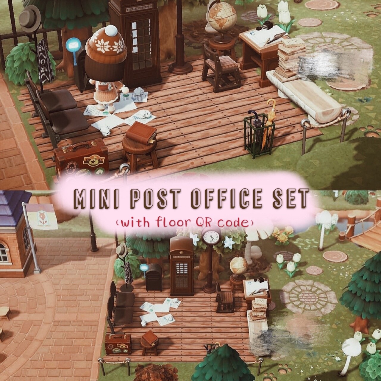 Animal:Crossing ACN H Design – Mini Post Office Set + QR code | Quick & Easy Animal:Crossing ACN H Design – Mini Post Office Set + QR code | Quick & Easy