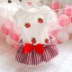 Summer Pet Dog Dress Clothes Strawberry Bear Stripe Bow Puppy Cat Princess Skirt Summer Pet Dog Dress Clothes Strawberry Bear Stripe Bow Puppy Cat Princess Skirt