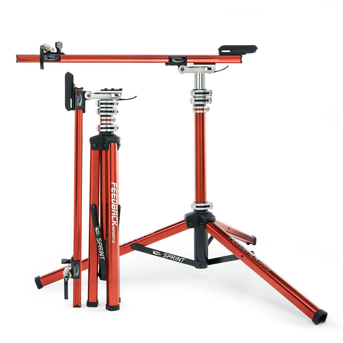 Feedback Sports Sprint Bike Repair Stand (Dropout-Style Bike Work Stand) -Red Feedback Sports Sprint Bike Repair Stand (Dropout-Style Bike Work Stand) -Red