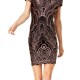 Jump Apparel Sheath Dress Black Gold Size XS Junior Glitter-Print 191 Jump Apparel Sheath Dress Black Gold Size XS Junior Glitter-Print 191