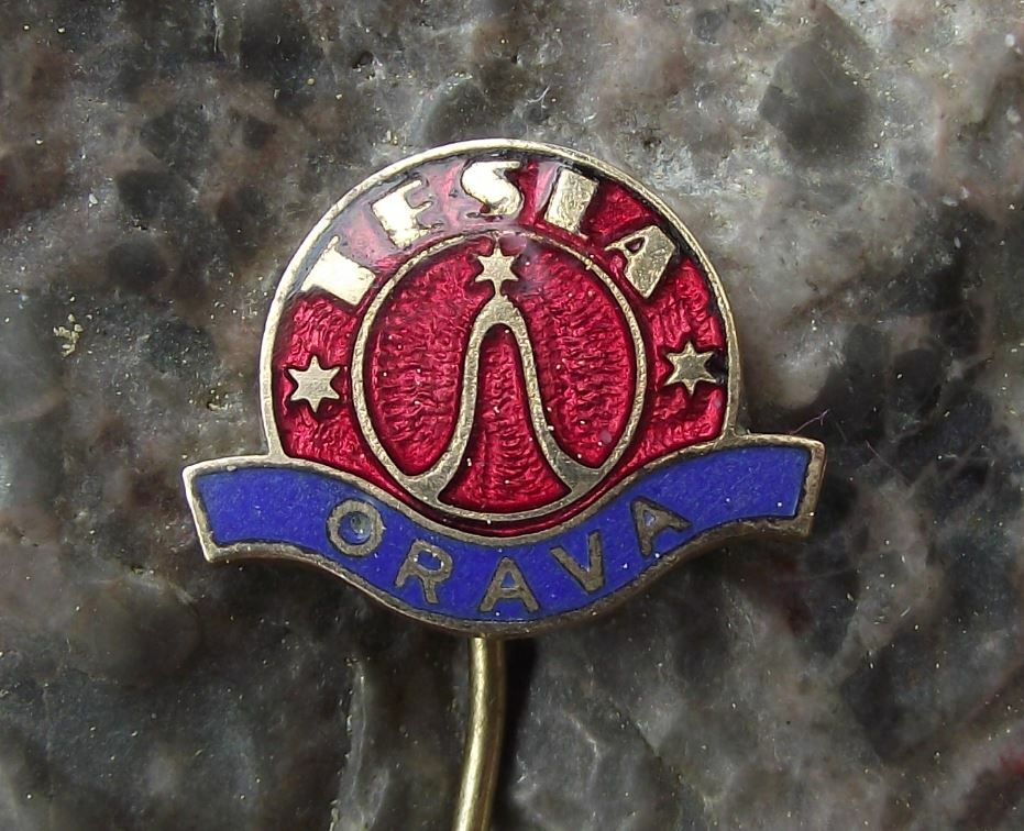Antique 1950’s Tesla Orava Electronics Sine Wave & Star Logo Pin Badge Antique 1950’s Tesla Orava Electronics Sine Wave & Star Logo Pin Badge