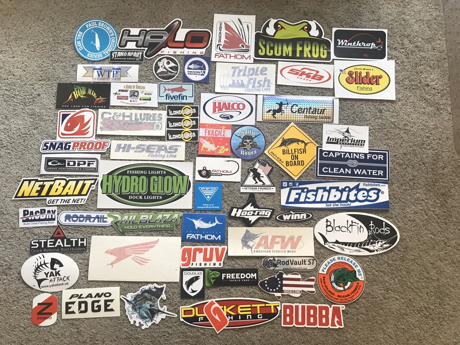 57 Fish Fishing Stickers #57C Winthrop Duckett Black Fin Fishbite Fathom AFW 57 Fish Fishing Stickers #57C Winthrop Duckett Black Fin Fishbite Fathom AFW