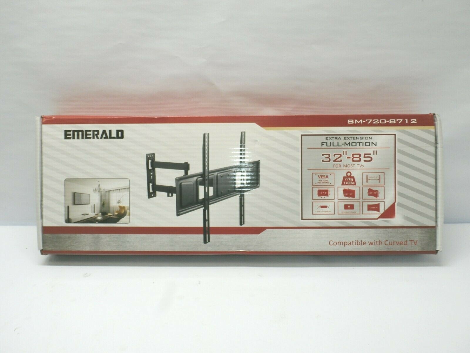 Emerald Electronics Full Motion TV Wall Mounts for TVs 32″-85″ SM-720-8712 Emerald Electronics Full Motion TV Wall Mounts for TVs 32″-85″ SM-720-8712