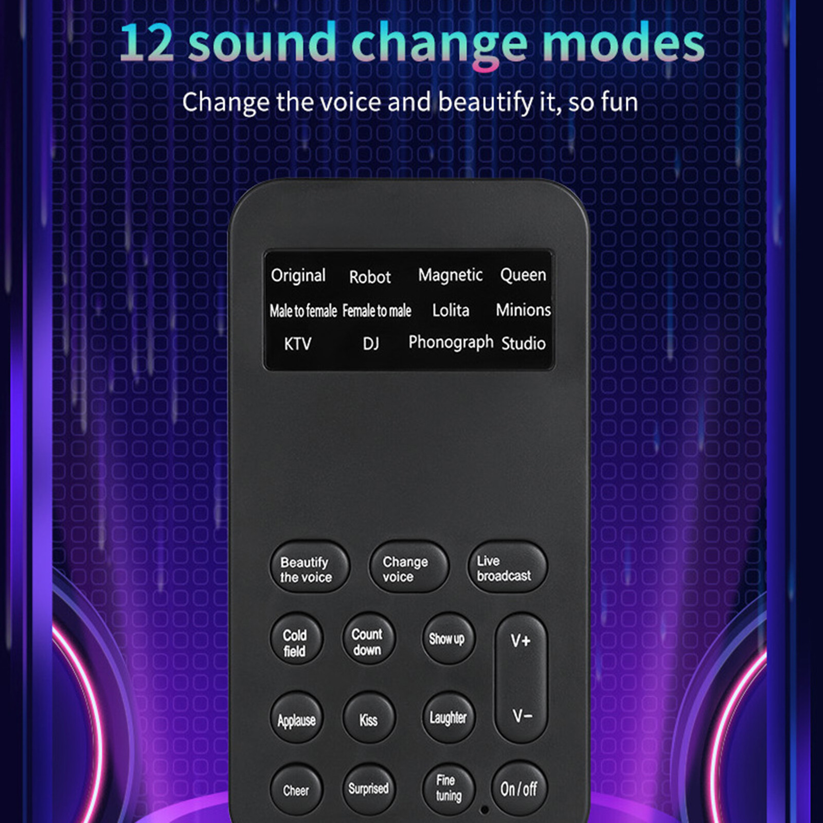12 Different Sound Changes Voice Changer Device For Computer Laptop Mobile Phone 12 Different Sound Changes Voice Changer Device For Computer Laptop Mobile Phone