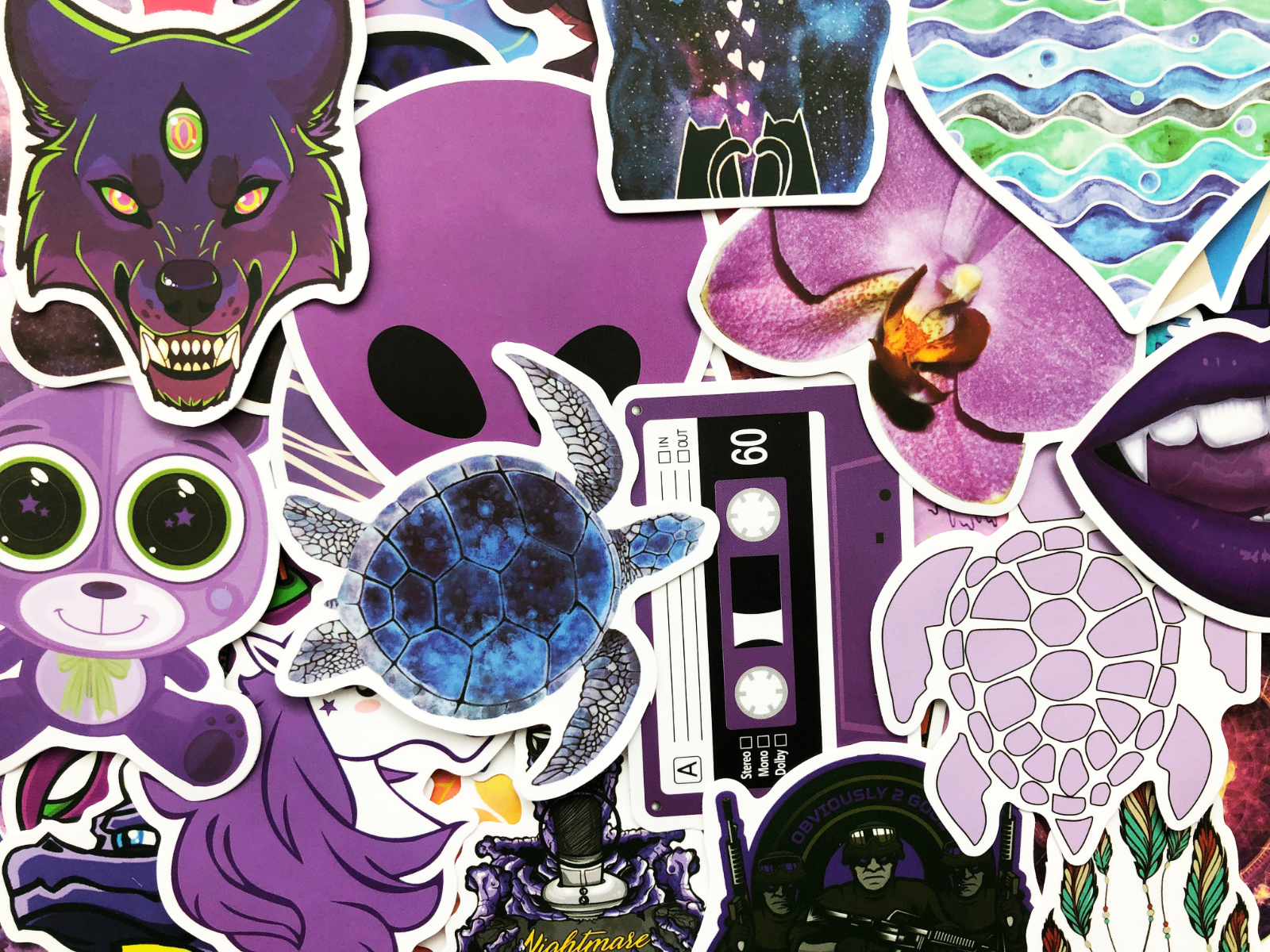 70 Variety Purple Stickers Decals For Phone Laptop Decoration Fun Colorful 70 Variety Purple Stickers Decals For Phone Laptop Decoration Fun Colorful