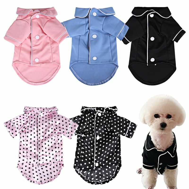 Pet Pajamas Clothes Fashion Dog Cat Sleepwear Jumpsuit Clothes For Pet Apparel