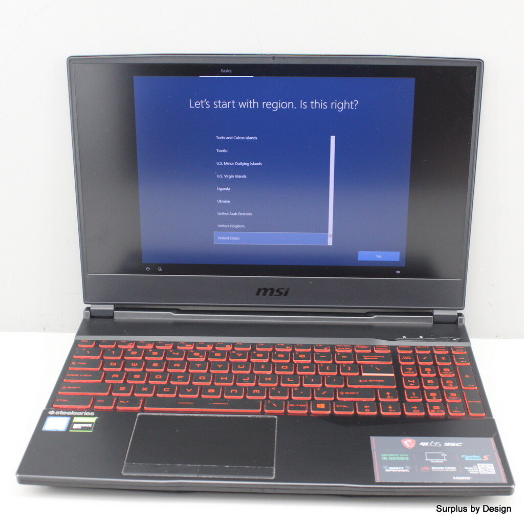 MSI GL65 9SC-007CA 15.6″ Display Gaming Laptop MSI GL65 9SC-007CA 15.6″ Display Gaming Laptop