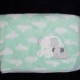 Cloud Island Mom Dad Elephant Baby Blanket Green Grey Trim Security Lovey Cloud Island Mom Dad Elephant Baby Blanket Green Grey Trim Security Lovey