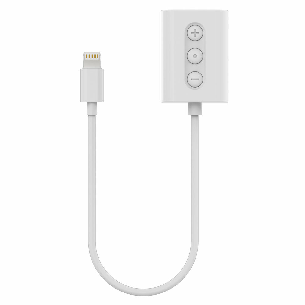 Lightning(TM) to 3.5mm Headphone Adapter Cable w/ Charge Output and Volume Lightning(TM) to 3.5mm Headphone Adapter Cable w/ Charge Output and Volume