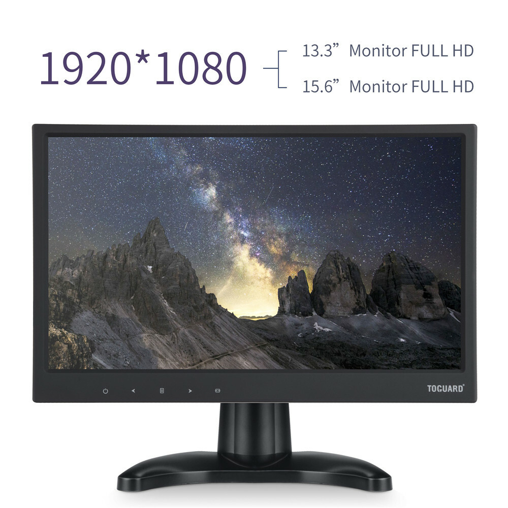 TOGUARD IPS Portable Monitor 15.6″ Screen Touch Button HDMI VGA/AV Hi-Fi Speaker TOGUARD IPS Portable Monitor 15.6″ Screen Touch Button HDMI VGA/AV Hi-Fi Speaker