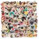 Cute Pug Dog Stickers Skateboard Vinyl Decals Laptop Luggage Car Sticker 100Pcs Cute Pug Dog Stickers Skateboard Vinyl Decals Laptop Luggage Car Sticker 100Pcs