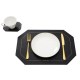 1pc Placemat with 1PC Coaster Non Slip Heat Resistant Kitchen Dining Table Mat 1pc Placemat with 1PC Coaster Non Slip Heat Resistant Kitchen Dining Table Mat