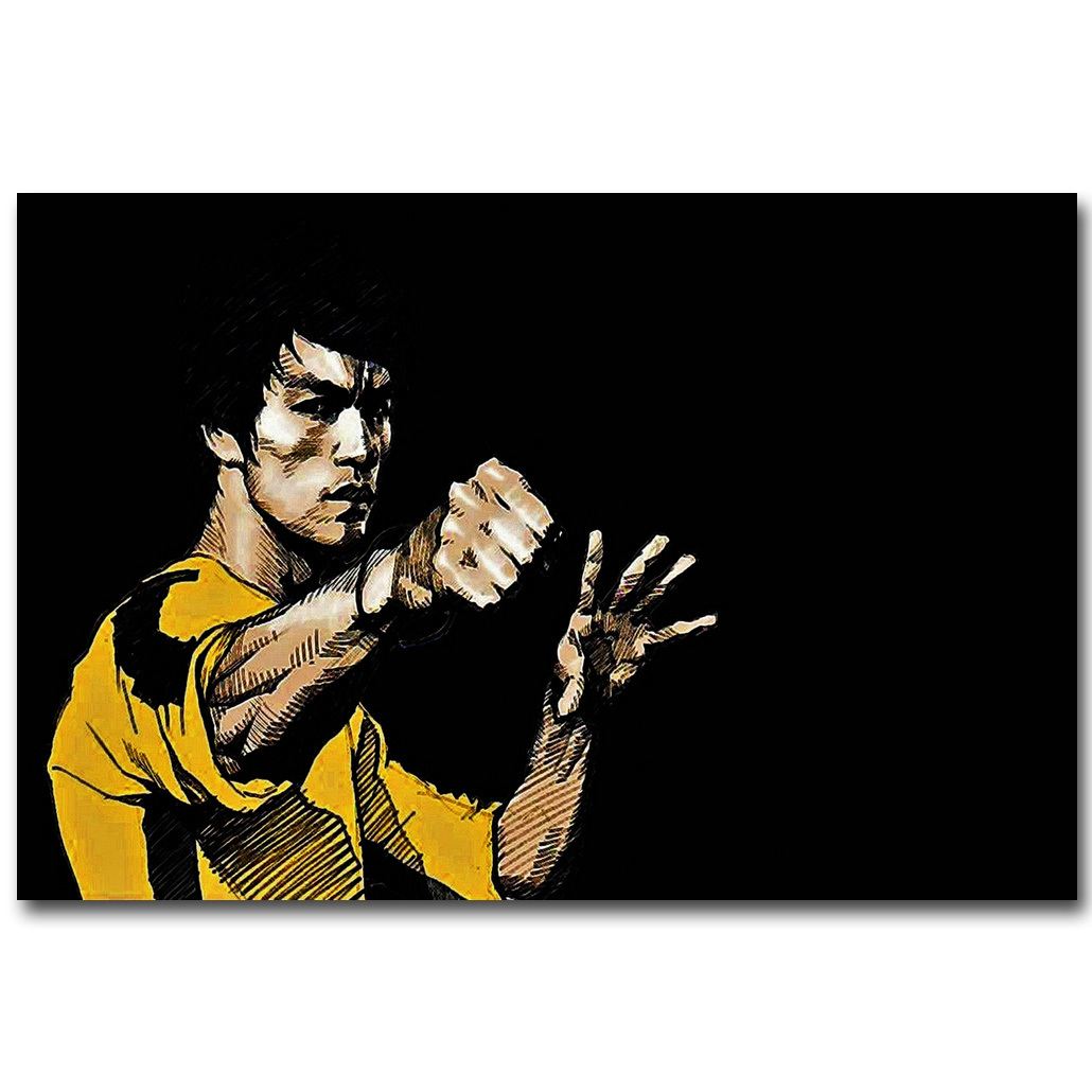 Bruce Lee Kung Fu Motivational Silk Poster 12×18 24×36 inch 04 Bruce Lee Kung Fu Motivational Silk Poster 12×18 24×36 inch 04