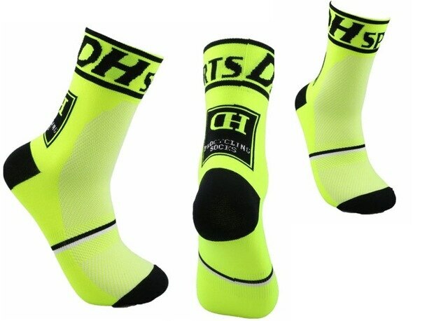 2pairs DH Sports Cycling Socks Top Quality Professional Outdoor Racing Socks 2pairs DH Sports Cycling Socks Top Quality Professional Outdoor Racing Socks