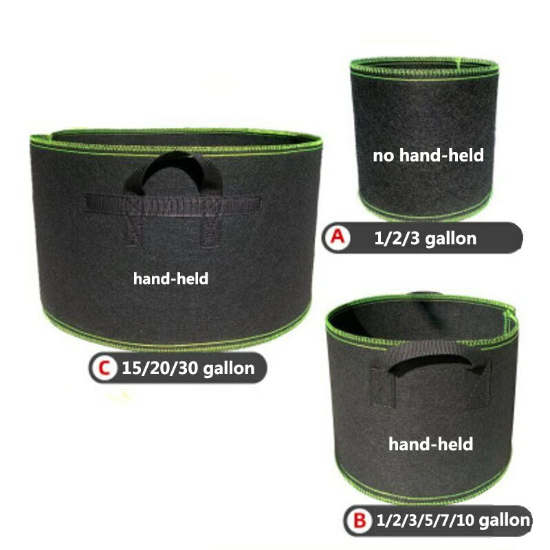 1-20 gallon Tree Pots plant Grow Bags growing garden tools fabric pot 1-20 gallon Tree Pots plant Grow Bags growing garden tools fabric pot